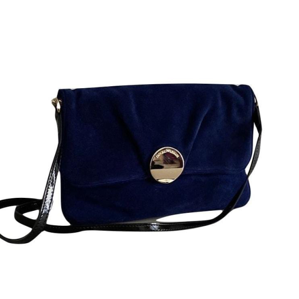 Bolsa Clutch Empório Armani Veludo Azul