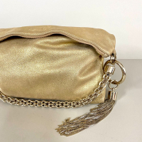 Clutch Jimmy Choo Callie Dourada