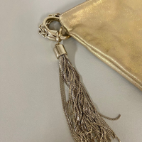 Clutch Jimmy Choo Callie Dourada