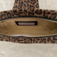 Bolsa Clutch Jimmy Choo TULITA suede Onça
