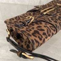 Bolsa Clutch Jimmy Choo TULITA suede Onça