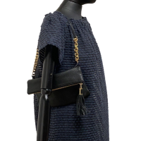 Bolsa Clutch Michael Kors Couro Preta