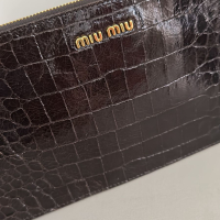 Clutch Miu Miu Croco Marrom