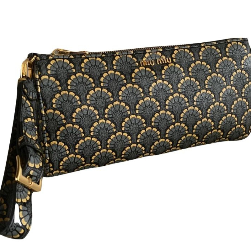 Bolsa Clutch Miu Miu Madras Estampada Bolsa Clutch Miu Miu Madras Estampada