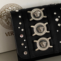Bolsa Clutch Versace Preta Strass - NUNCA USADA