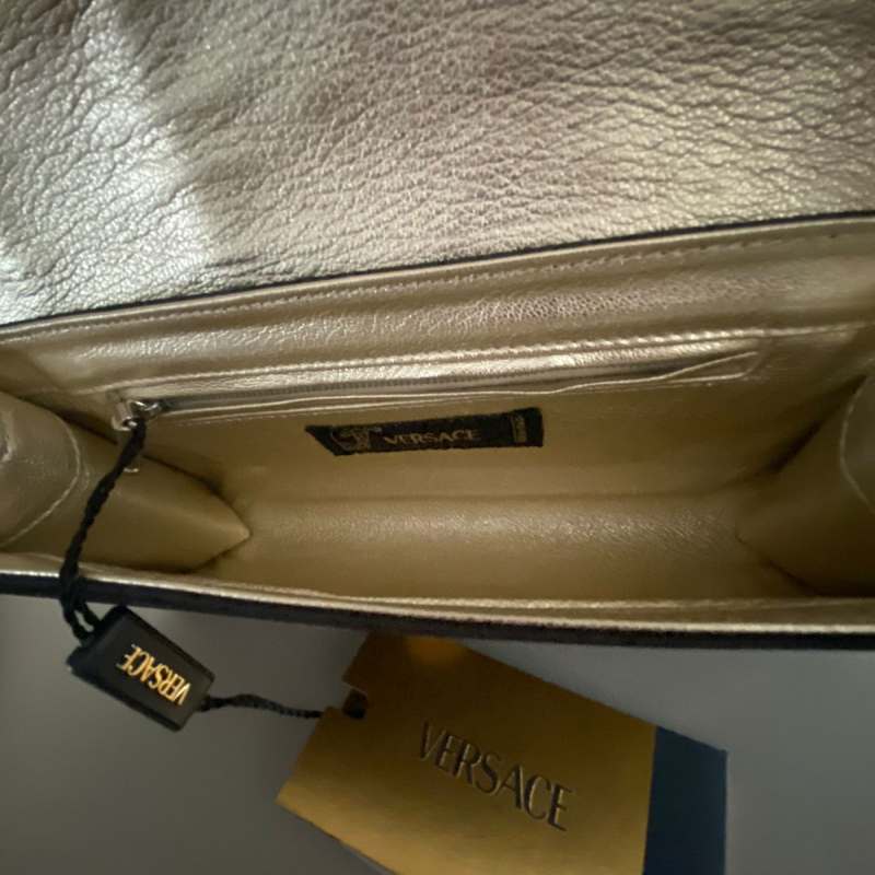 Bolsa Clutch Versace Preta Strass - NUNCA USADA Bolsa Clutch Versace Preta Strass - NUNCA USADA