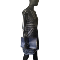 Bolsa Clutch Valentino Rockstud Azul Marinho