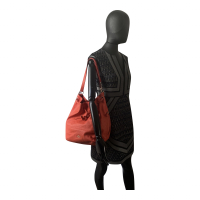 Bolsa Coach Bucket Couro Laranja