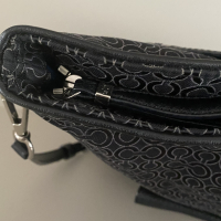 Bolsa Coach Logo Preta