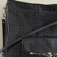 Bolsa Coach Logo Preta