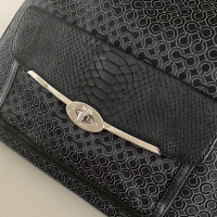 Bolsa Coach Logo Preta