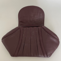Bolsa Clutch Cris Barros Roxa Pedraria