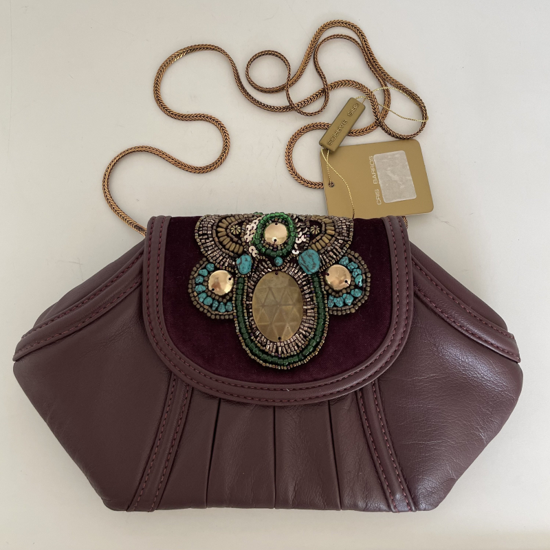 Bolsa Clutch Cris Barros Roxa Pedraria Bolsa Clutch Cris Barros Roxa Pedraria