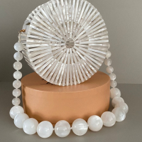 Bolsa Cult Gaia Acrílico Branco