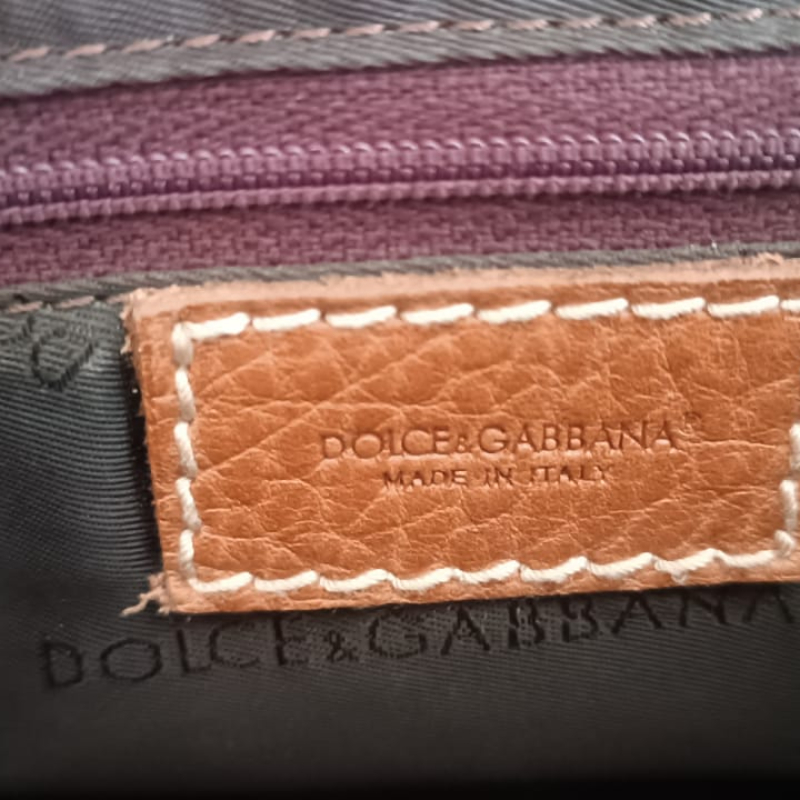 Bolsa Dolce &amp; Gabbana Couro Caramelo