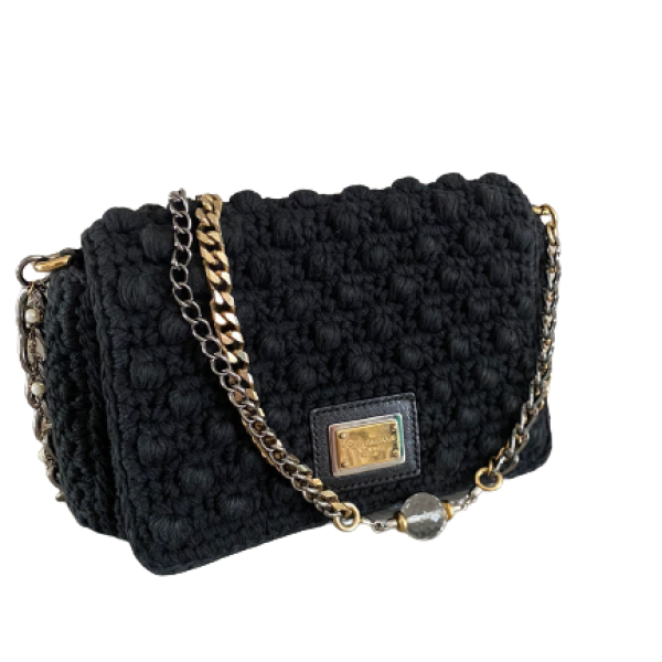 Bolsa Dolce & Gabbana Crochê Preta Bolsa Dolce & Gabbana Crochê Preta