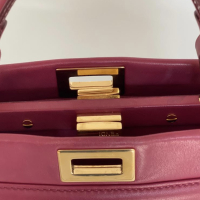 Bolsa Fendi Peekaboo Couro Marsala