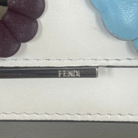 Bolsa Fendi Wallet Chain Floral Off-White