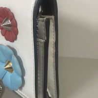 Bolsa Fendi Wallet Chain Floral Off-White