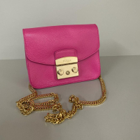 Bolsa Furla Metrópole Crossbody Rosa Pink