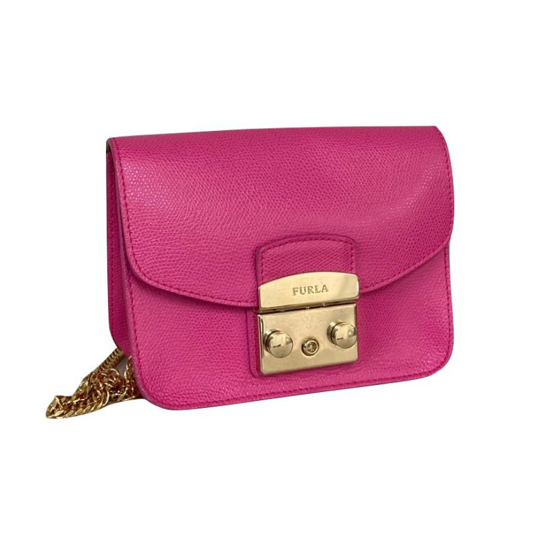 Bolsa Furla Metrópole Crossbody Rosa Pink