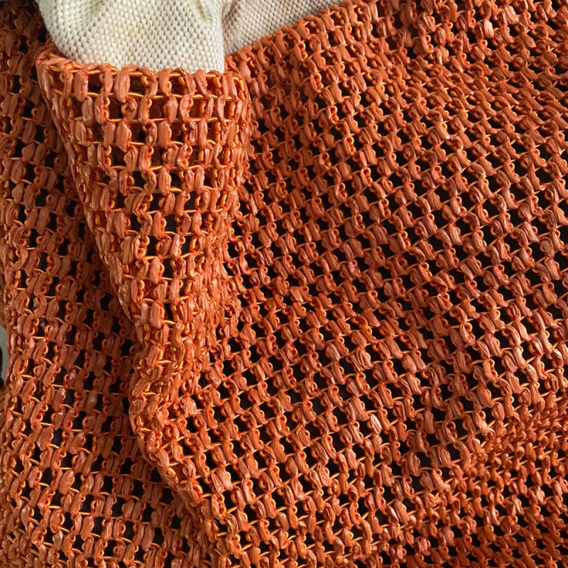 Bolsa Furla Shoulder Palha Laranja