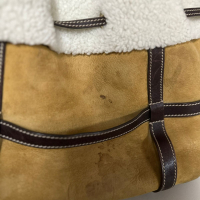 Bolsa Gucci Brown Suede Shearling Royal