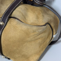 Bolsa Gucci Brown Suede Shearling Royal