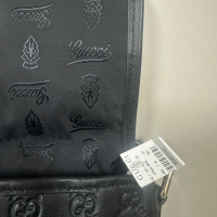 Bolsa Gucci GG Crossbody Couro Preta