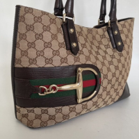 Bolsa Gucci GG Jacquard Horsebit Hasler