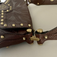 Bolsa Gucci Horsebit Embellished Marrom
