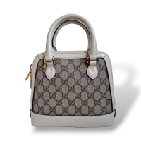 Bolsa Gucci Horsebit em couro e canvas