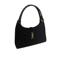 Bolsa Gucci Jackie GG Jacquard Preta