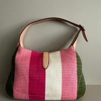 Bolsa Gucci Jackie Ráfia e Couro