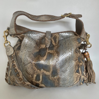 Bolsa Gucci Jackie Shoulder Python