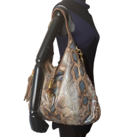 Bolsa Gucci Jackie Shoulder Python