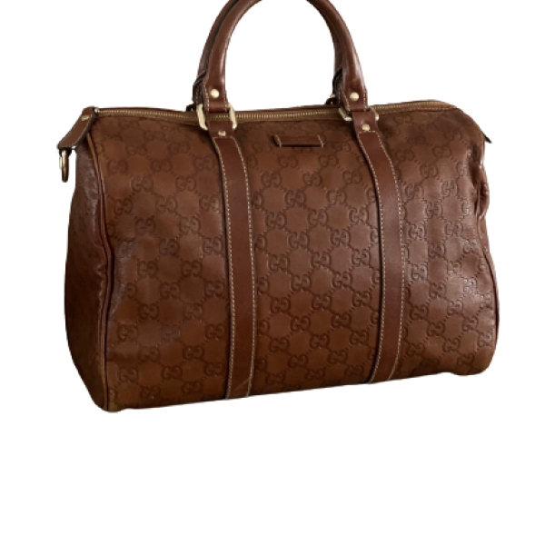 Bolsa Gucci Joy Boston Guccissima Caramelo