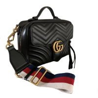 Bolsa Gucci Marmont GG Matellassê Preta 