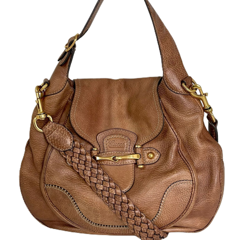 Bolsa Gucci Shoulder Couro Caramelo