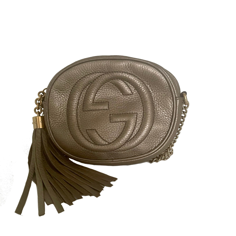 Bolsa Gucci Soho Chain Dourada