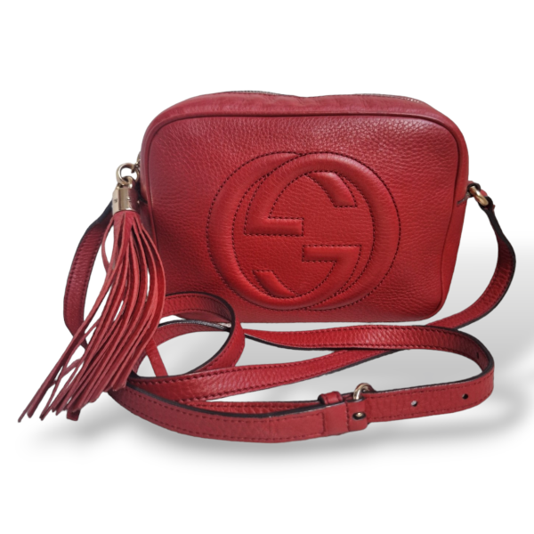 Bolsa Gucci Soho Disco Vermelha