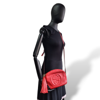 Bolsa Gucci Soho Disco Vermelha