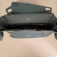 Bolsa Hermès Jypsière Togo 32 Azul 