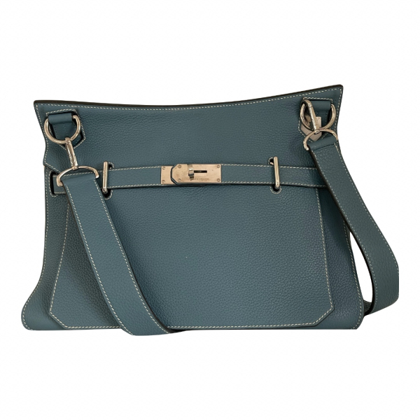 Bolsa Hermès Jypsière Togo 32 Azul 