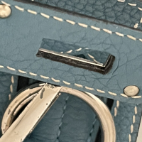 Bolsa Hermès Jypsière Togo 32 Azul 