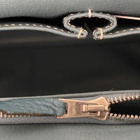 Bolsa Hermès Jypsière Togo 32 Azul 
