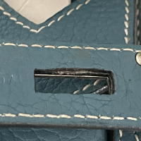 Bolsa Hermès Jypsière Togo 32 Azul 