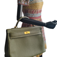 Bolsa Hermès Kelly 40 Verde Militar 