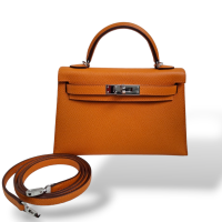 Bolsa Hermès Mini Kelly Laranja - Nunca Usada