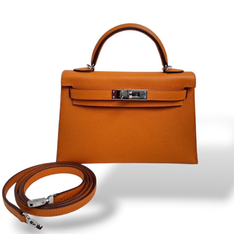 Bolsa Hermès Mini Kelly Laranja - Nunca Usada Bolsa Hermès Mini Kelly Laranja - Nunca Usada